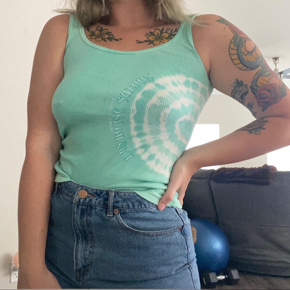 iron horse saloon desert tie dye tank